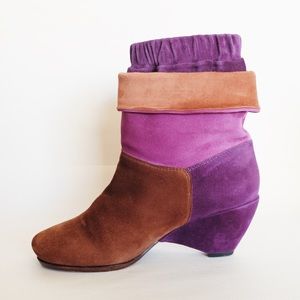CLEARANCE Marc Jacobs Color Block Suede Boots